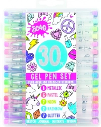 Pixuri cu gel MAKE IT REAL - Set 30 de culori