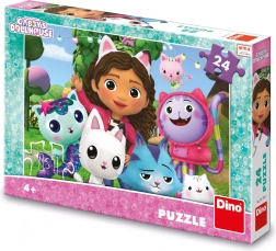 Puzzle Gabby's Dollhouse în grădină 24 piese