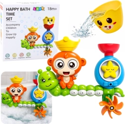 Jucărie de baie cu maimuță și pahar cu ventuze