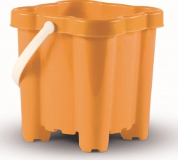 Androni găleată castel cu 4 turnuri, portocalie 16 cm