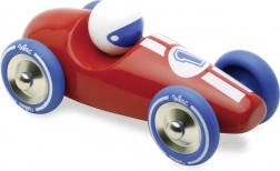 Vilac Mașină de curse GM roșie cu roți albastre