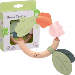 Zornăitoare din lemn și inel de dentiție 2în1 Classic World