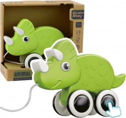 Dinozaur verde de tras cu fluier