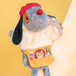 Marionetă de mână câinele Jules de la Lilliputiens