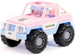 Jeep safari roz – jucărie cu figurine