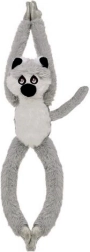 Lemur de pluș pentru agățat, cu benzi Velcro, 45 cm