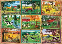 Puzzle COBBLE HILL Vederi de la fermă – 1000 piese