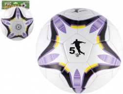 Minge de fotbal alb-violet 23 cm