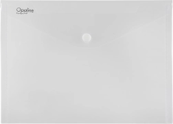 Mapă plic cu capsă OPALINE, A4, transparentă