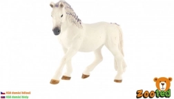 Cal alb cu coamă violet