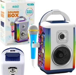 Set de muzică interactiv cu microfon și lumini LED