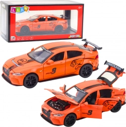 Model metalic JAGUAR cu iluminare și sunete, portocaliu