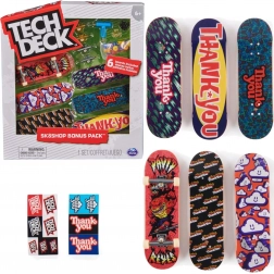 Tech Deck Sk8Shop 6pack Thank You set bonus fingerboard cu accesorii