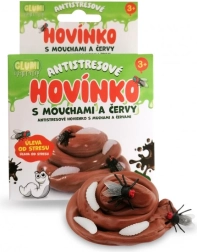 Jucărie antistres GLUMI bălegar cu muște și viermi