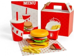 Bigjigs Toys Set Burger și Cartofi pentru Copii