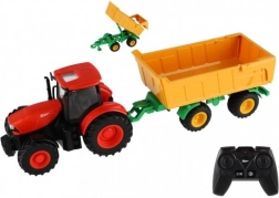 Tractor ZETOR cu remorcă-platformă cu telecomandă, 42 cm, 2,4 GHz, lumină și sunet, acumulator reîncărcabil