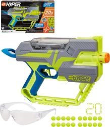 Blástr Hasbro Nerf Hyper Fuel-20 s kuličkami a ochrannými brýlemi