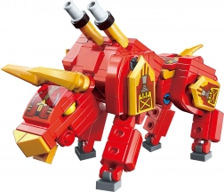 Set de construcție taur robotic Qman Flaming Bull