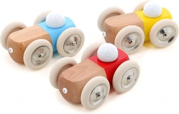 Vilac mașinuță de lemn galbenă