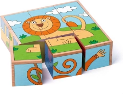 Cuburi puzzle animale exotice