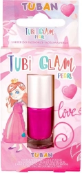 Tuban Tubi Glam lac de unghii perlat roz pentru copii