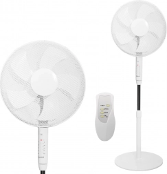 Ventilator pe stativ 45 W – 3 moduri, 5 pale, temporizator, telecomandă