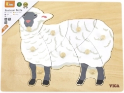 Puzzle Montessori din lemn – oaie VIGA
