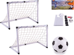 Set de 2 porți de fotbal cu minge și pompă