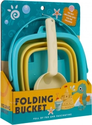 Set de nisip cu găleată pliabilă și lopățică