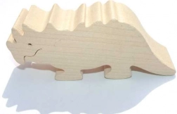 Animăluț din lemn triceratops