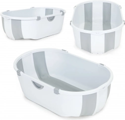 Cadă pentru copii, cadă turistică pliabilă, scurgere gri