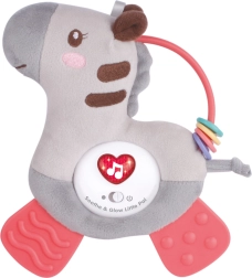 Zebră de pluș cu lumini și sunete