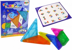 Puzzle Tangram Magnetic pentru Copii