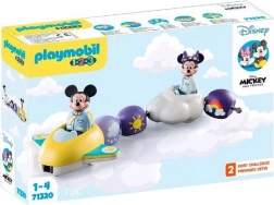 Set figurine PLAYMOBIL 1.2.3 DISNEY – Mickey și Minnie: plimbare printre nori