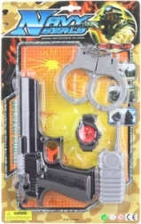 Set de poliție cu stație walkie-talkie pentru copii