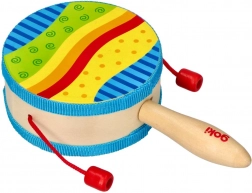 goki toboșel manual cu mâner din lemn