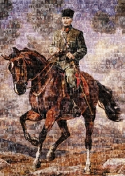 Puzzle Ghazi Mustafa Kemal pe cal 1000 de piese