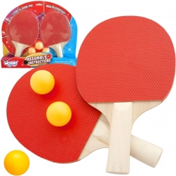 Woopie Set Palete De Tenis De Masă + 3 Mingi