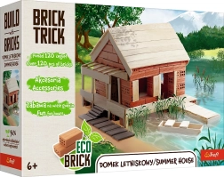 Trefl Brick Trick reședință de vară M – set de construcție din cărămizi adevărate (120 piese)