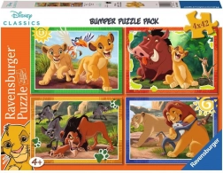 RAVENSBURGER puzzle Disney: Regele Leu 4×42 piese