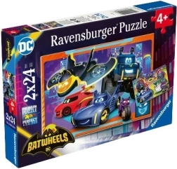Puzzle 2x24 piese Batwheels