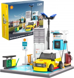 Set de construcție CaDA Shell stație de încărcare pentru vehicule electrice, 308 piese