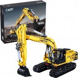 Set CADA excavator pe șenile mare, funcțional, scara 1:20, 1702 piese