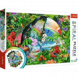 Puzzle spiral – animale tropicale, 1040 piese