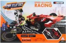 pistă de mașinuțe în formă de opt cu adaptor 100 × 48 × 9 cm