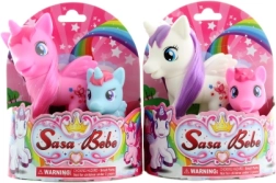 Set unicorn și ponei cu coamă de pieptănat