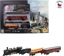 Set de tren pentru copii 103 × 67 cm cu baterii