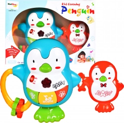 Pinguin muzical – zornăitoare cu lumini și sunete