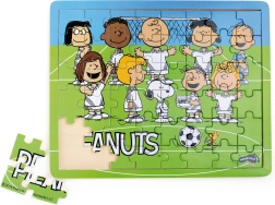 Puzzle din lemn Snoopy și fotbal