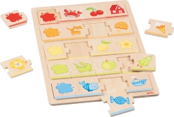 Puzzle din lemn Goki Culori